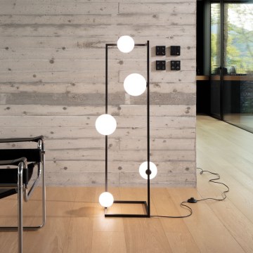 Ideal Lux - LED-Stehleuchte ANGOLO 5xG9/3W/230V schwarz