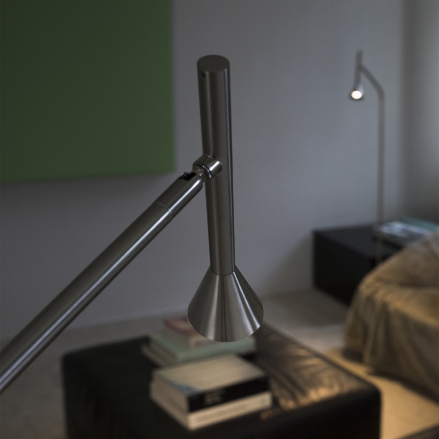 Ideal Lux - LED Stehleuchte DIESIS LED/4,5W/230V CRI 95 mattierter Chrom