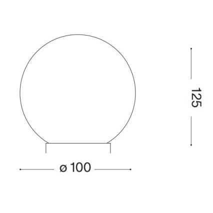 Ideal Lux - LED-Tischleuchte CARTA 1xG9/3W/230V d 10 cm weiß
