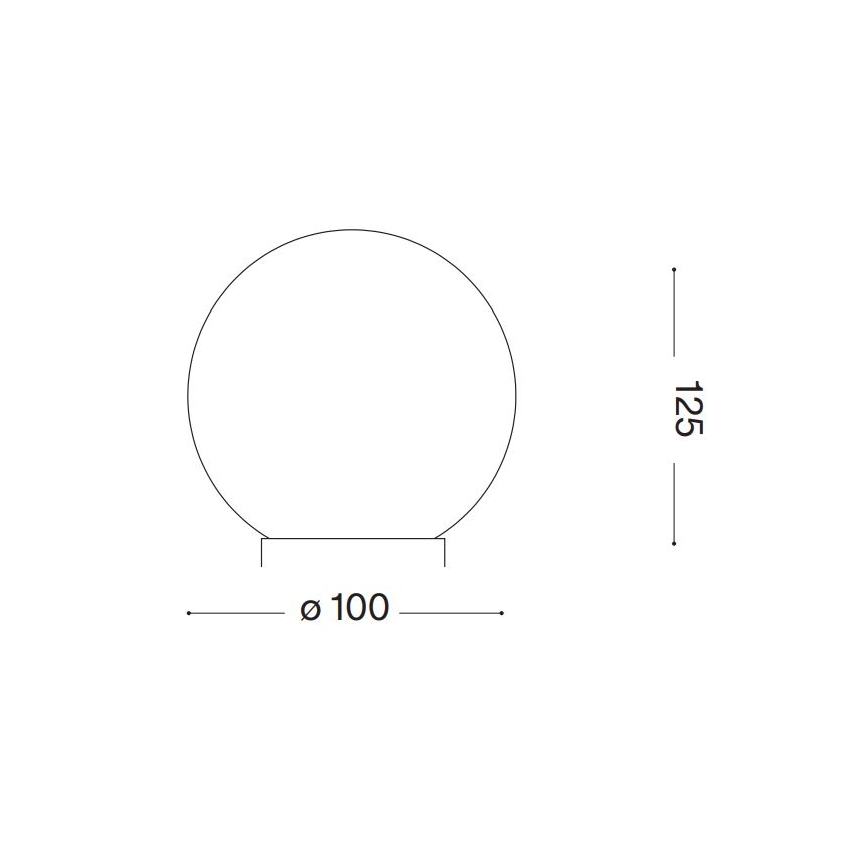 Ideal Lux - LED-Tischleuchte CARTA 1xG9/3W/230V d 10 cm weiß