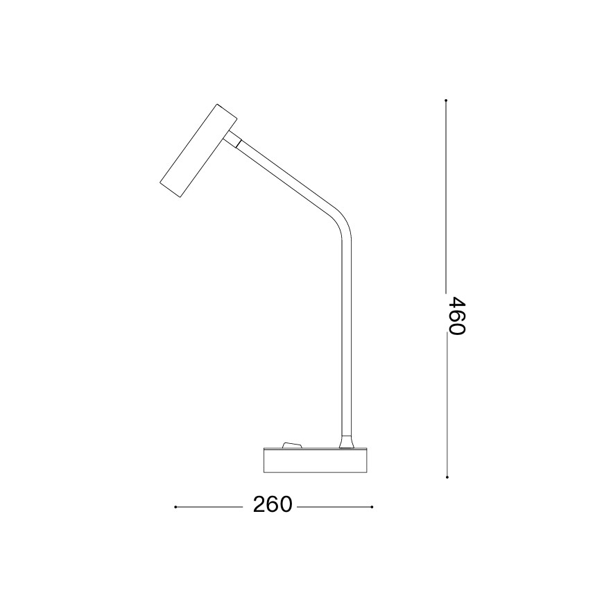 Ideal Lux - LED-Tischleuchte EASY LED/3,5W/230V CRI 90 weiß