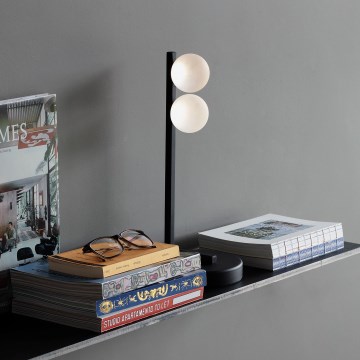 Ideal Lux - LED-Tischleuchte PING PONG 2xLED/3W/230V CRI 90 schwarz