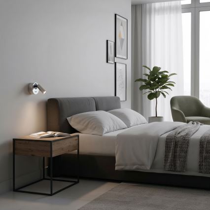 Ideal Lux - LED-Wandstrahler BEAN LED/3W/230V CRI 90 glänzendes Chrom