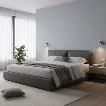 Ideal Lux - LED-Wandstrahler BEAN LED/3W/230V CRI 90 glänzendes Chrom