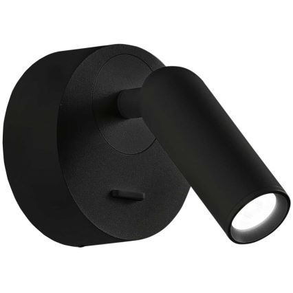 Ideal Lux - LED-Wandstrahler BEAN LED/3W/230V CRI 90 schwarz