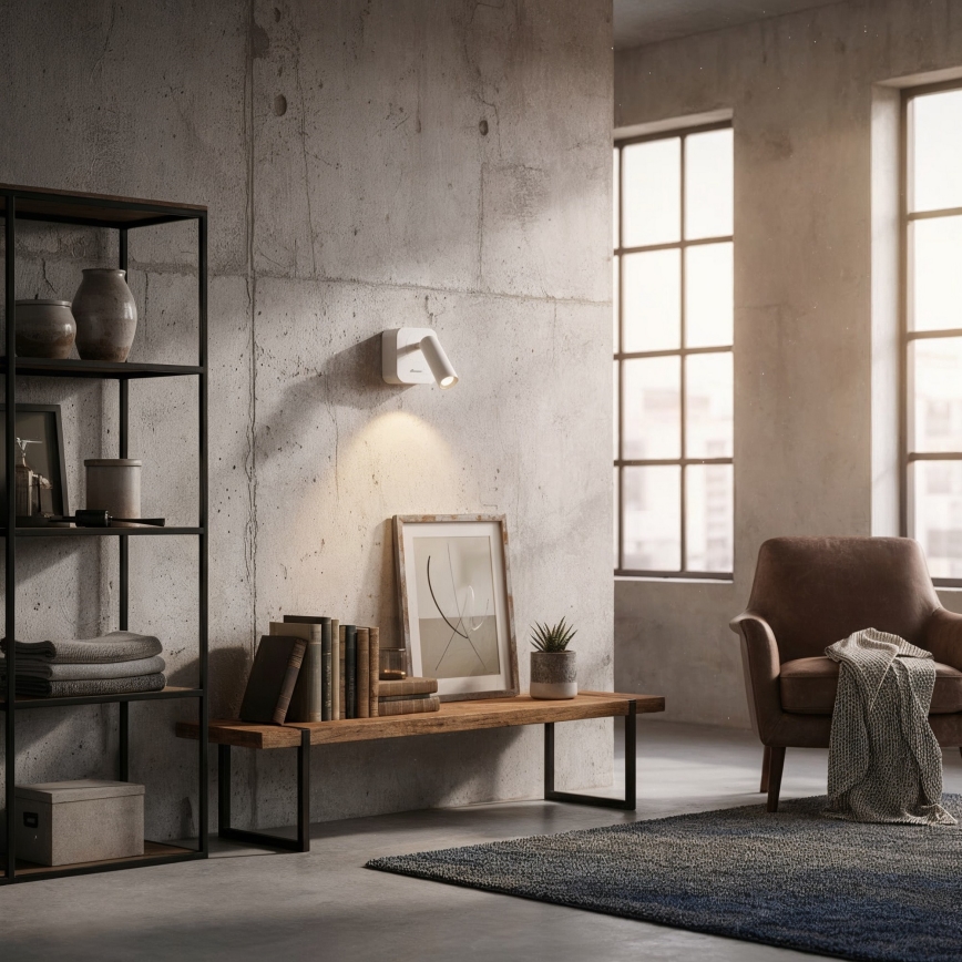 Ideal Lux - LED-Wandstrahler BEAN LED/3W/230V CRI 90 weiß