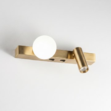 Ideal Lux - LED-Wandleuchte BINOMIO 2xLED/3W/230V CRI 90 Messing