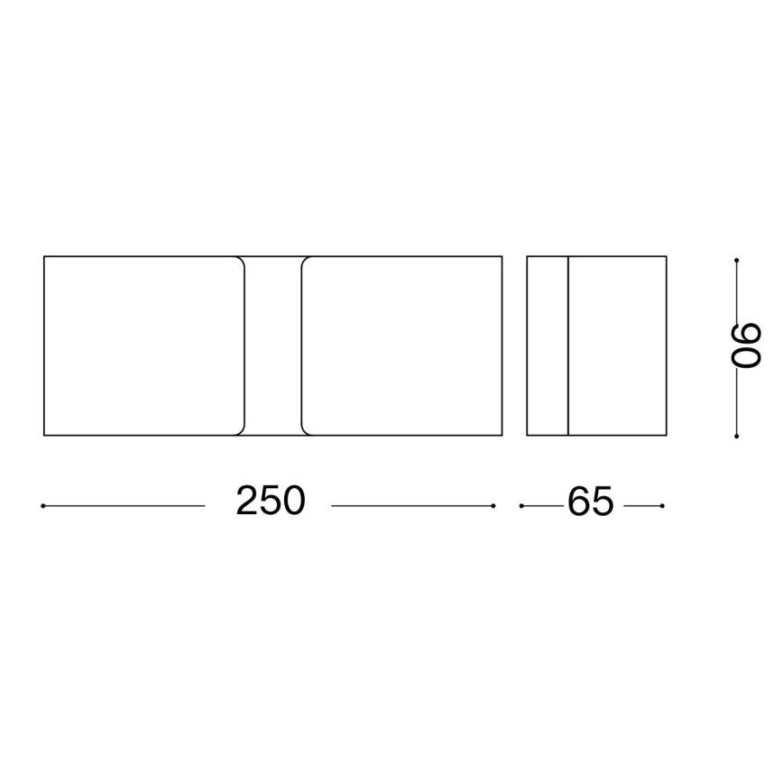 Ideal Lux - LED-Wandleuchte CLIP 2xG9/3W/230V braun