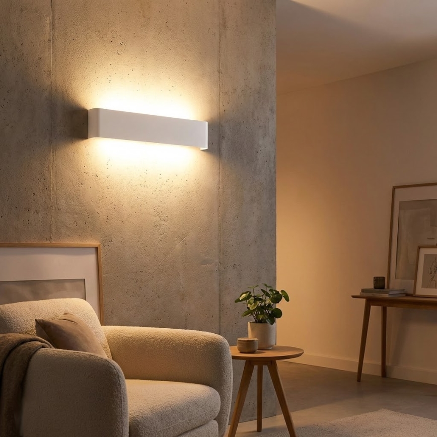 Ideal Lux - LED-Wandleuchte DELTA LED/14W/230V 3000K 41 cm CRI 90 weiß