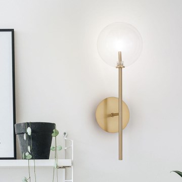 Ideal Lux - LED-Wandleuchte EQUINOXE 1xG4/2W/230V Messing/klar