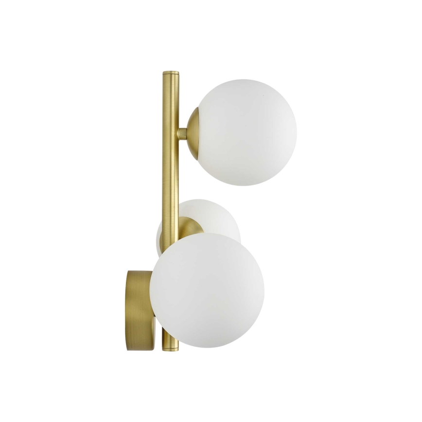 Ideal Lux - LED-Wandleuchte PERLAGE 3xG9/3W/230V golden/weiß