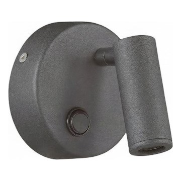 Ideal Lux - LED-Wandspot PAGE LED/3W/230V CRI 90 schwarz