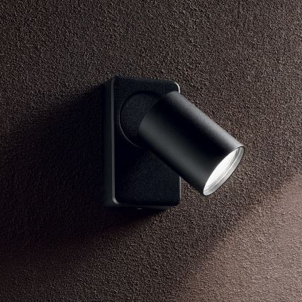 Ideal Lux - LED-Wandspot RUDY 1xGU10/7W/230V CRI 90 schwarz