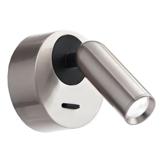 Ideal Lux - LED-Wandstrahler BEAN LED/3W/230V CRI 90 glänzendes Chrom