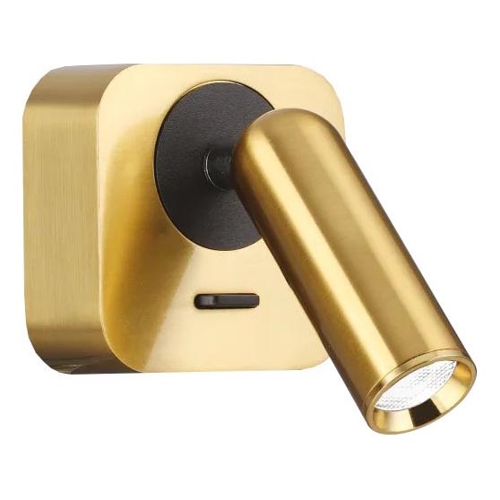 Ideal Lux - LED-Wandstrahler BEAN LED/3W/230V CRI 90 golden