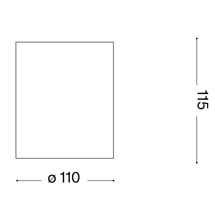 Ideal Lux - Luce Spot da bagno GUN 1xGU10/28W/230V IP55 marrone