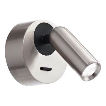 Ideal Lux - Luce Spot da parete a LED BEAN LED/3W/230V CRI 90 cromo lucido