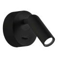Ideal Lux - Luce Spot da parete a LED BEAN LED/3W/230V CRI 90 nero