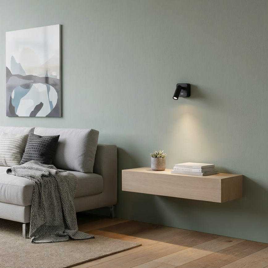 Ideal Lux - Luce Spot da parete a LED BEAN LED/3W/230V CRI 90 nero