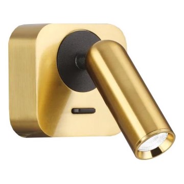 Ideal Lux - Luce Spot da parete a LED BEAN LED/3W/230V CRI 90 oro