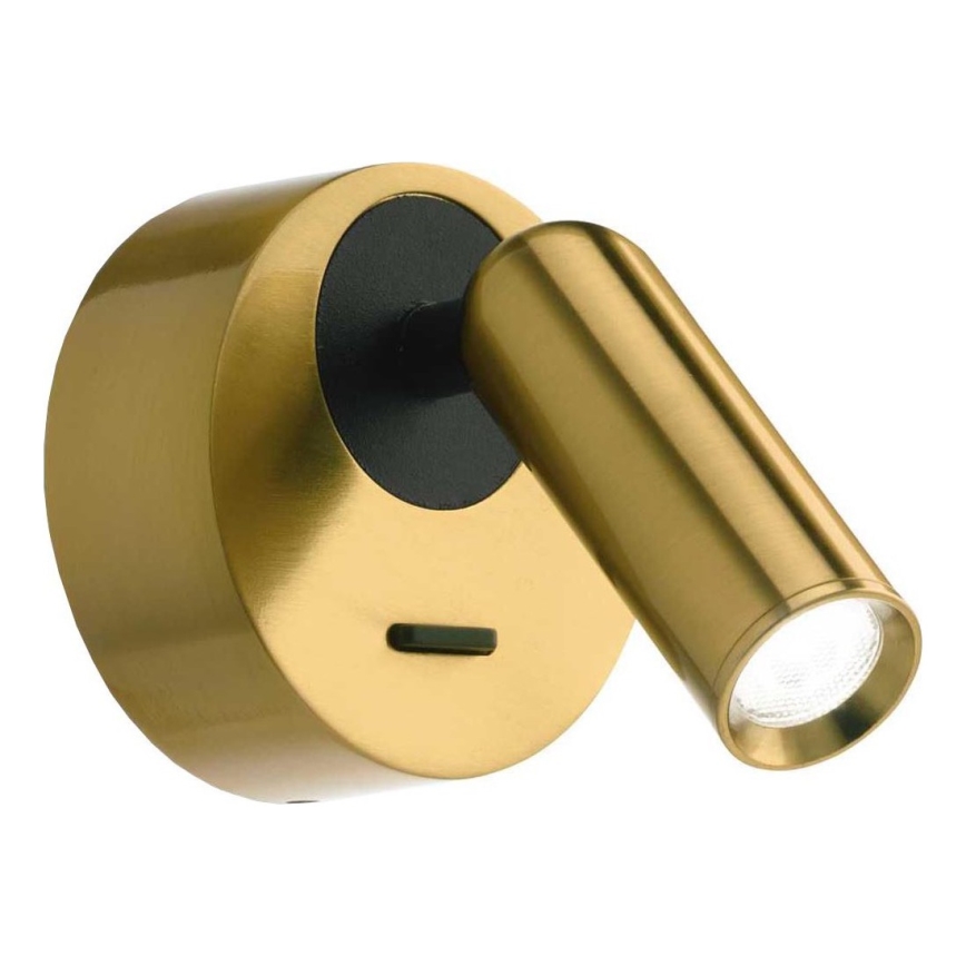 Ideal Lux - Luce Spot da parete a LED BEAN LED/3W/230V CRI 90 ottone