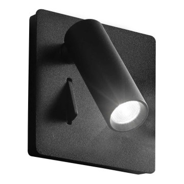 Ideal Lux - Luce Spot da parete a LED LITE LED/3W/230V CRI 90 nero