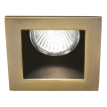 Ideal Lux - Luminaire encastré FUNKY 1xGU10/50W/230V 9x9 cm laiton