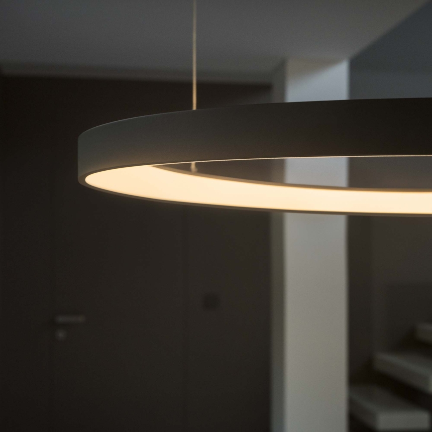 Ideal Lux - Suspension LED sur câble GEMINI LED/36W/230V 4000K Ø 42,5 cm IRC 90 noir