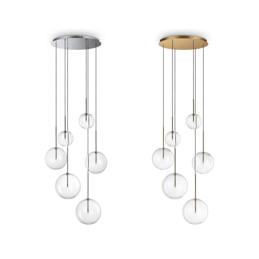 Ideal Lux - Paralume di ricambio per lampadario e lampada EQUINOXE Ø 15 cm trasparente