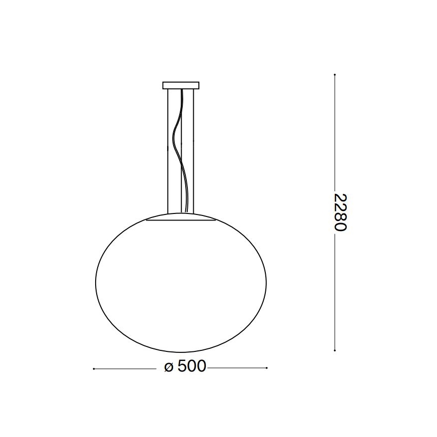 Ideal Lux - Pendelleuchte 1xE27/60W/230V