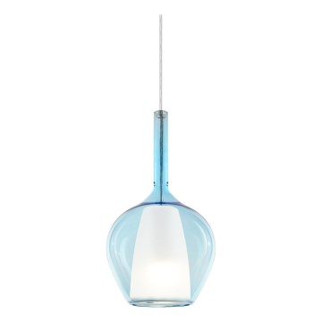 Ideal Lux - Pendelleuchte an Kabel KALIQUE 1xE27/42W/230V Ø 18 cm rauchblau