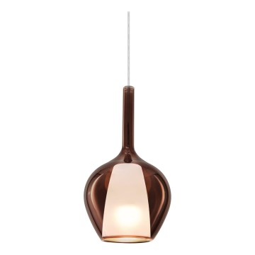 Ideal Lux - Pendelleuchte an Kabel KALIQUE 1xE27/42W/230V Ø 18 cm rauchfarbenes Kupfer