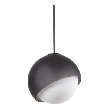 Ideal Lux - Pendelleuchte BLOOM mit Kabel, 1xE27/42W/230V, Ø 30 cm, schwarz