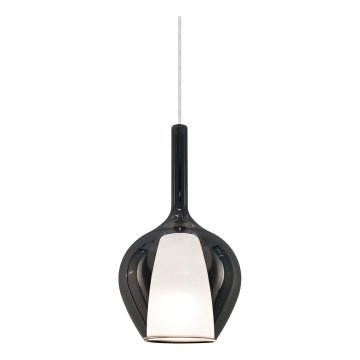 Ideal Lux - Pendelleuchte mit Kabel KALIQUE 1xE27/42W/230V Ø 18 cm rauchschwarz