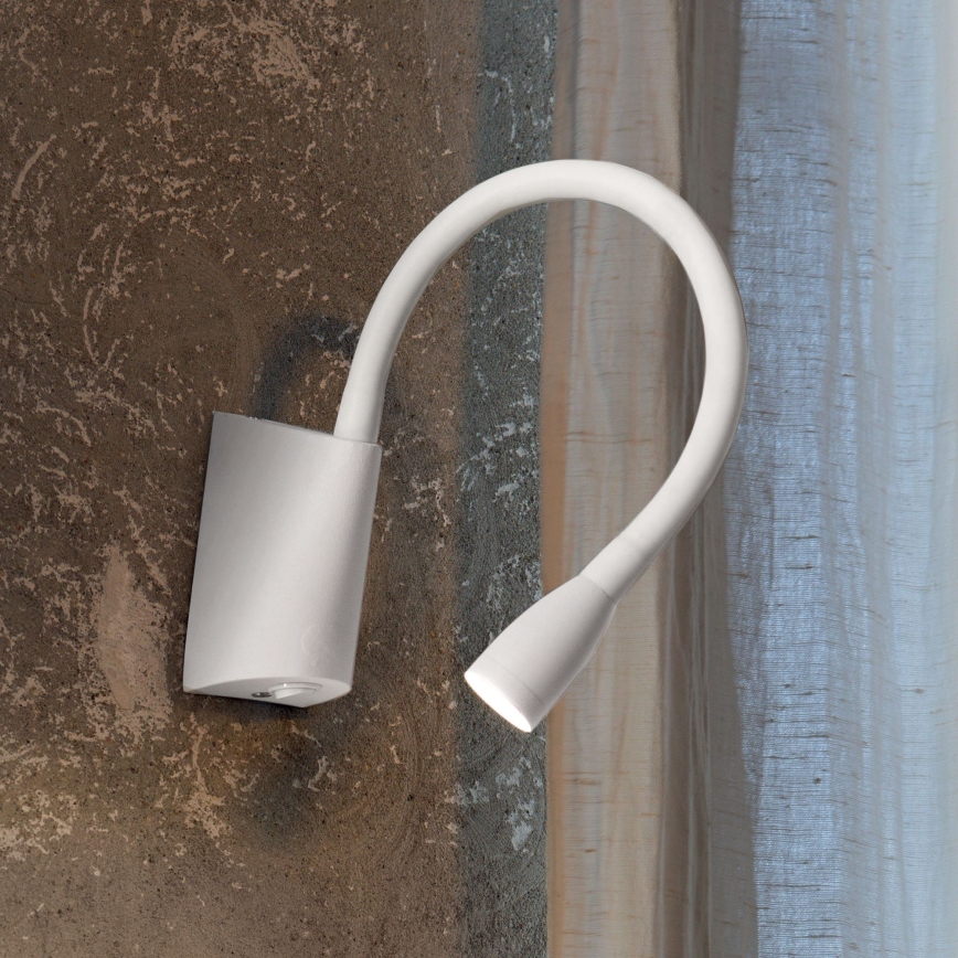 Ideal Lux - Petite lampe flexible GOOSE LED/3W/230V CRI 90 blanc