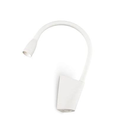 Ideal Lux - Petite lampe flexible GOOSE LED/3W/230V CRI 90 blanc
