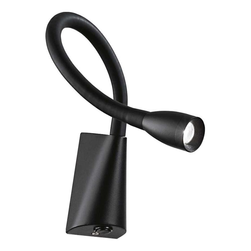 Ideal Lux - Petite lampe flexible GOOSE LED/3W/230V CRI 90 noir