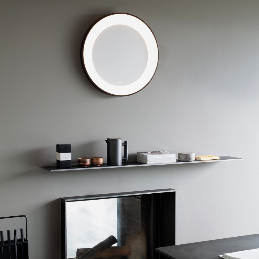 Ideal Lux - Plafoniera LED da soffitto PLANET, 29W, 230V, CRI 90, Ø 60 cm, nero
