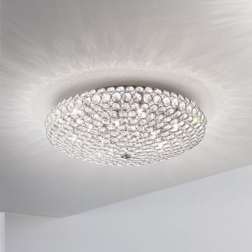 Ideal Lux - Plafoniera LED di cristallo KING 5xG9/3W/230V diametro 38 cm cromo lucido