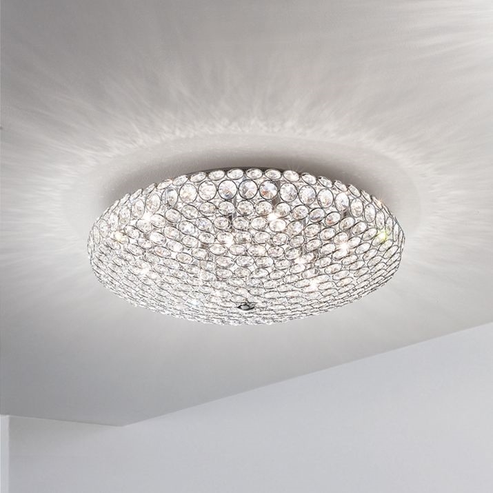 Ideal Lux - Plafoniera LED di cristallo KING 5xG9/3W/230V diametro 38 cm cromo lucido