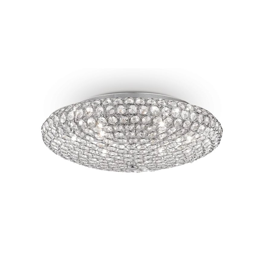 Ideal Lux - Plafoniera LED di cristallo KING 9xG9/3W/230V diametro 53,5 cm cromo lucido
