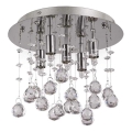 Ideal Lux - Plafoniera LED di cristallo MOONLIGHT 5xG9/3W/230V diametro 26 cm cromo lucido