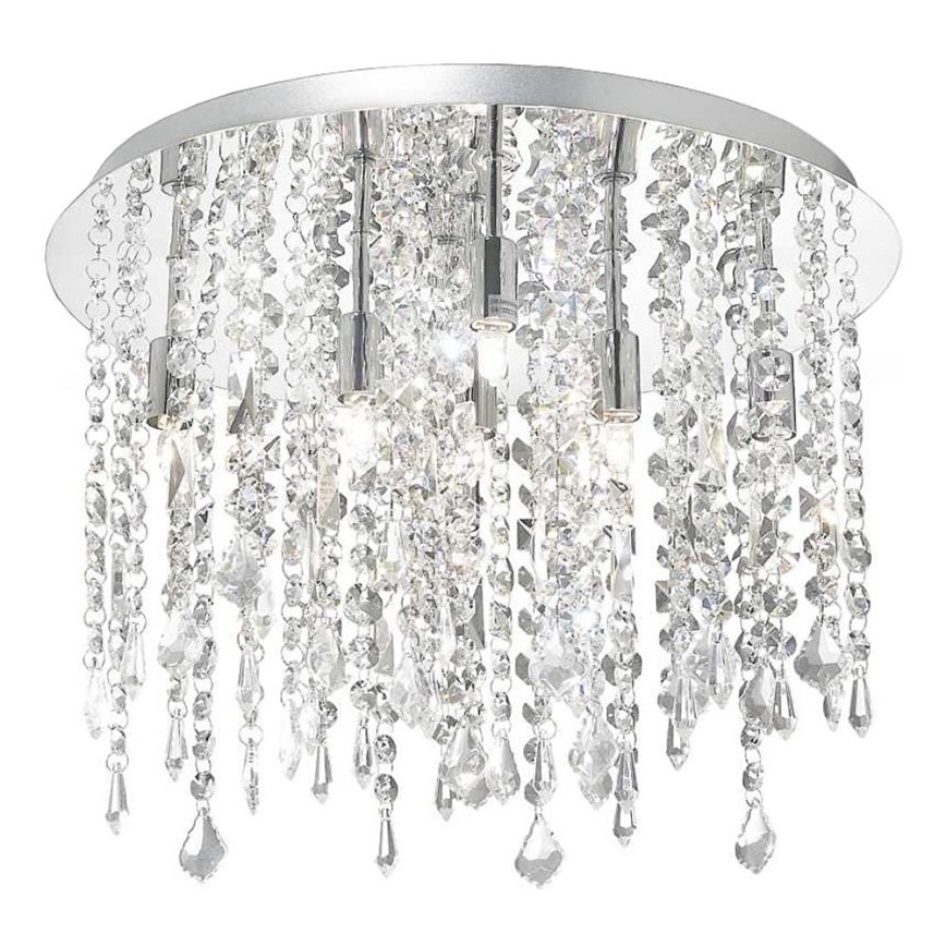 Ideal Lux - Plafoniera LED di cristallo ROYAL 8xG9/3W/230V diametro 40 cm cromo lucido