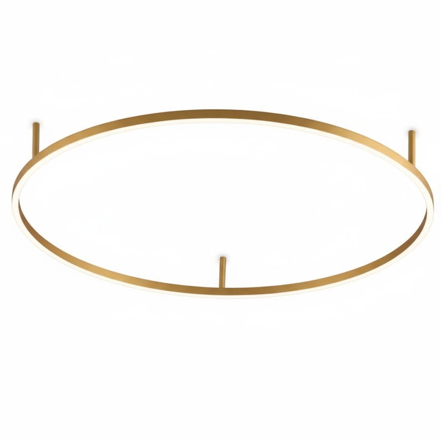 Ideal Lux - Plafoniera LED ORACLE SLIM, 37W, 230V, 3000K, CRI 90, Ø 70 cm, dorata