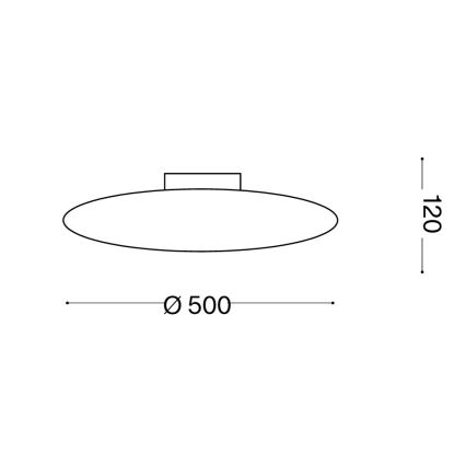 Ideal Lux - Plafoniera SMARTIES 3xE27/42W/230V diametro 50 cm