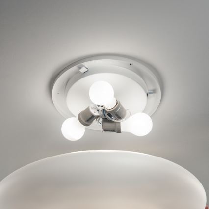 Ideal Lux - Plafoniera SMARTIES 3xE27/42W/230V Ø 50 cm bianca