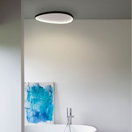 Ideal Lux - Plafonnier à intensité variable GEMINI LED/28W/230V d. 61 cm CRI 90 noir
