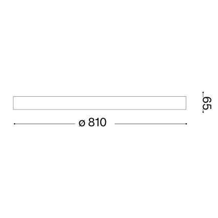 Ideal Lux - Plafonnier à intensité variable GEMINI LED/42W/230V d. 81 cm CRI 90 doré