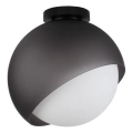 Ideal Lux - Plafonnier BLOOM 1xE27/42W/230V Ø 30 cm noir