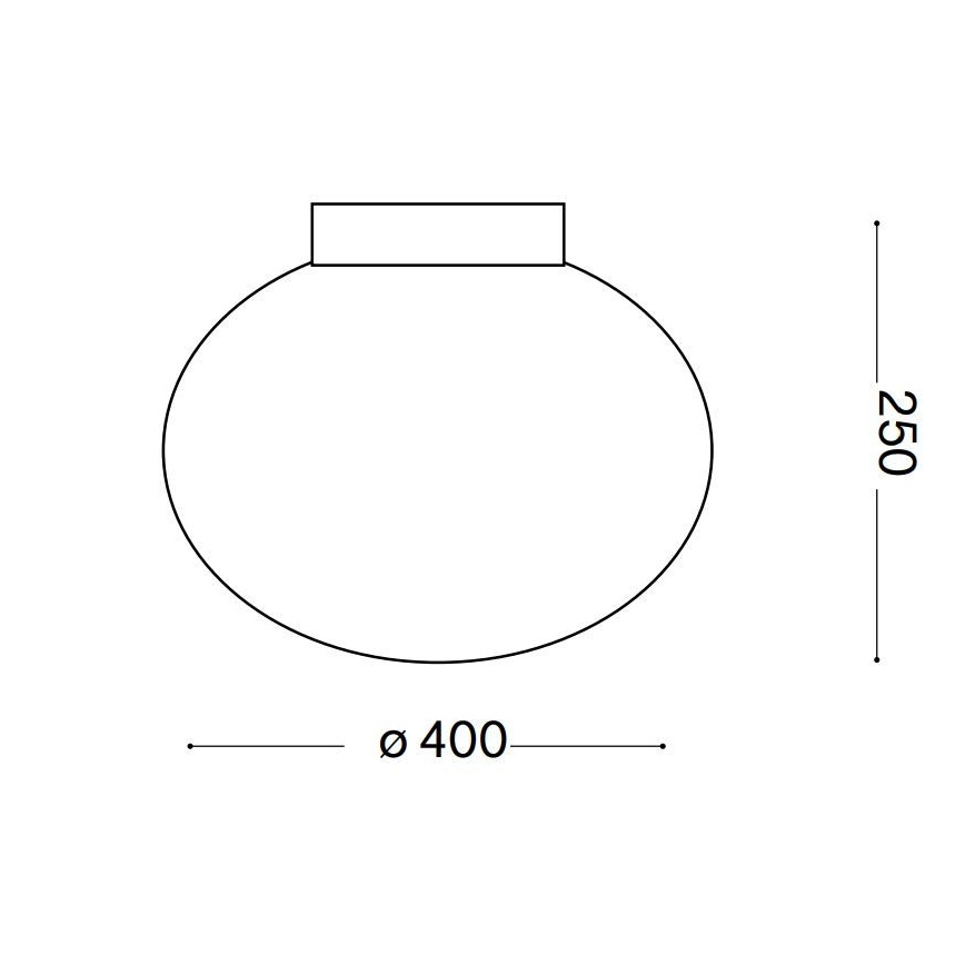 Ideal Lux - Plafonnier CANDY 1xE27/42W/230V d. 40 cm blanc